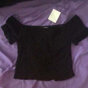 Black crop top